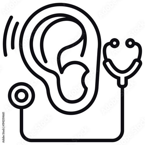 Ear Line Icon