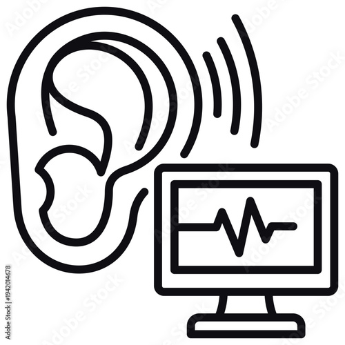 Audiogram Line Icon
