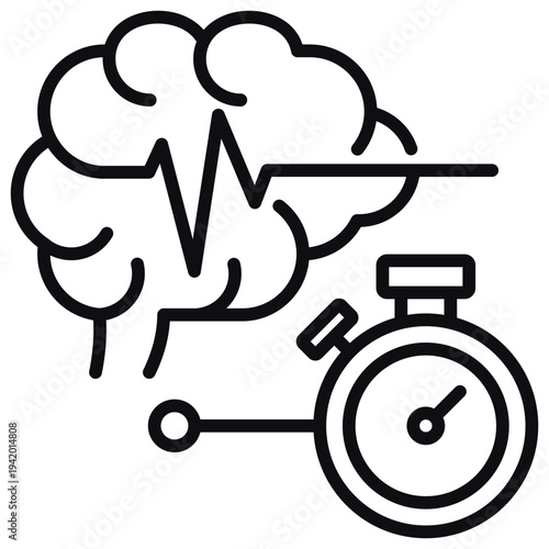 Stress Test Line Icon