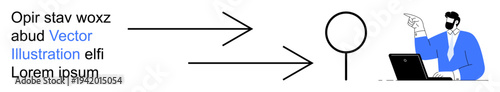 Business processes, decision-making, user guidance, workflow management, information flow, teamwork. Arrows leading to circular symbol and a person at a desk. Business processes and decision-making