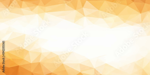 Bright abstract vector background featuring a colorful geometric triangle pattern and orange gradient textures for a seamless mosaic art wallpaper design