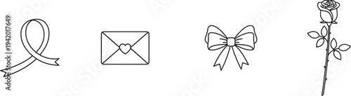 Mothers day clip art and symbols for greeting cards and gifts