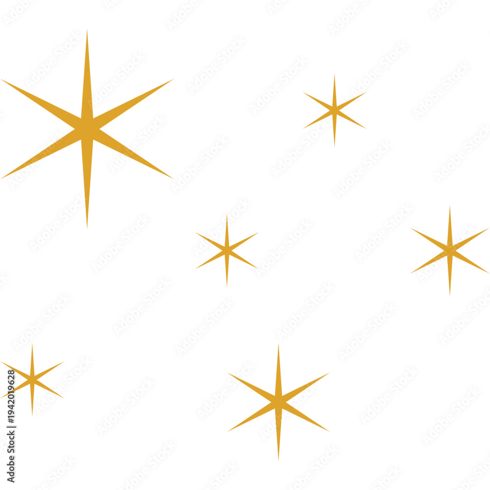 Fototapeta premium Ramadan Stars Decoration Element