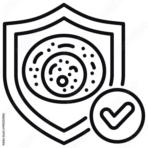 Lymphocyte Guard Line Icon