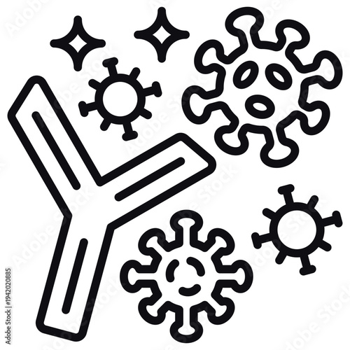 Antibody Defense Line Icon