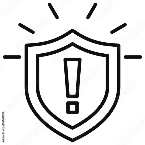 Defensive Response Line Icon