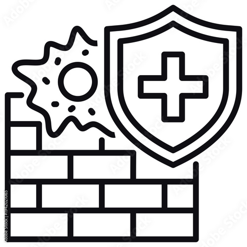 Innate Defense Line Icon