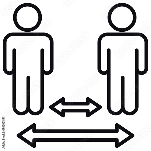Social Distancing Icon