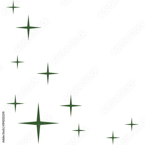 Ramadan Stars Corner Border