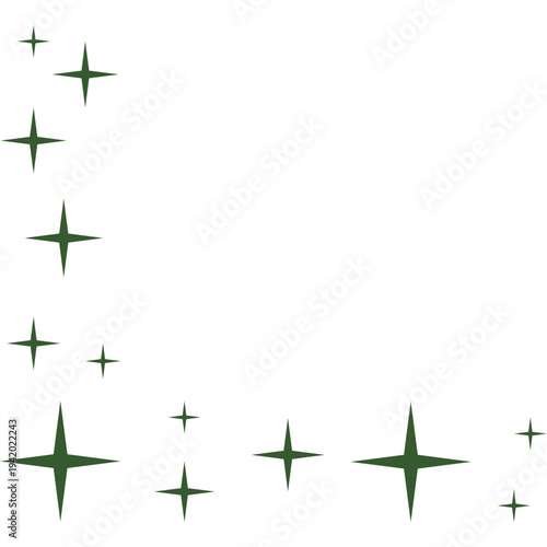 Ramadan Stars Corner Border