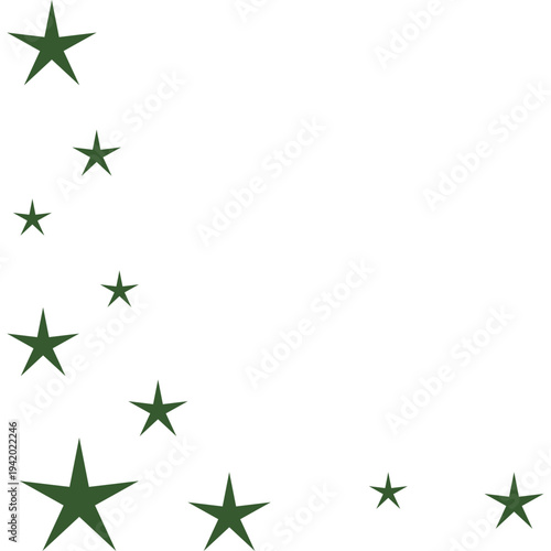 Ramadan Stars Corner Border