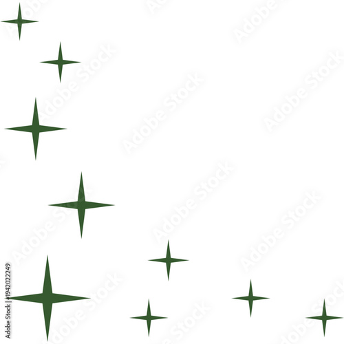 Ramadan Stars Corner Border