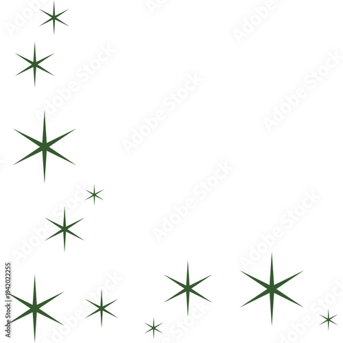 Ramadan Stars Corner Border