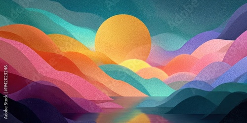 Abstract background design celebrating yoga with calming colors