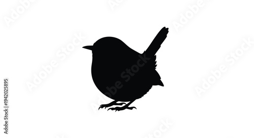 A dark bird profile against a white background a striking silhouette