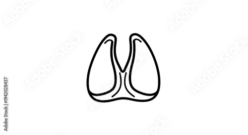 minimalist black and white letter m earrings line drawing