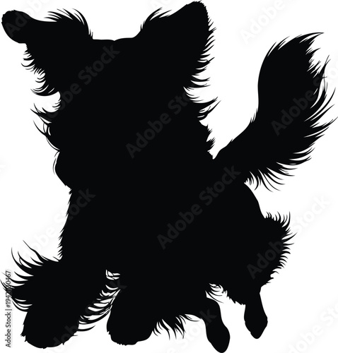 Dog silhouette, golden retriever, golden retriever dog silhouette vector illustration, golden retriever standing dog icon, domestic pet animal symbol design
