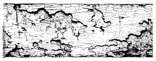 Distressed horizontal texture featuring peeling paint and weathered crackle patterns