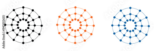 Dependency icon vector, network diagram symbol, vector illustration depicting connected nodes and relationships, scalable graphic for project management, system architecture