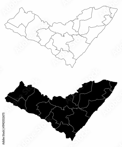 Alagoas State administrative maps