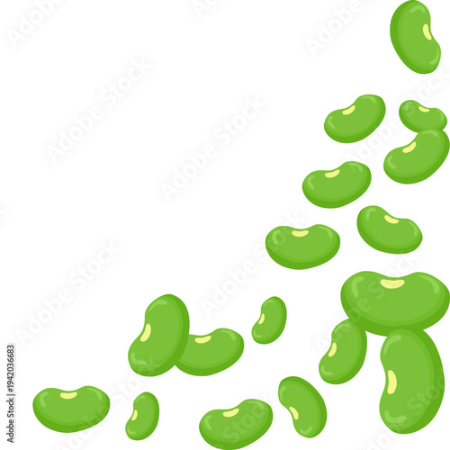 Mung Bean Corner Border