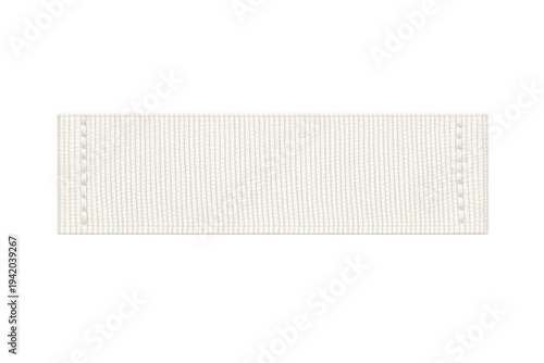 Fotografie Blank white fabric clothing label template