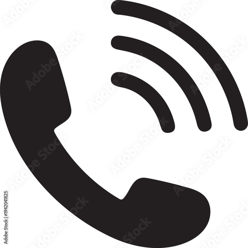 Phone Call Icon – Communication Symbol for Contact, Support & Hotline Services