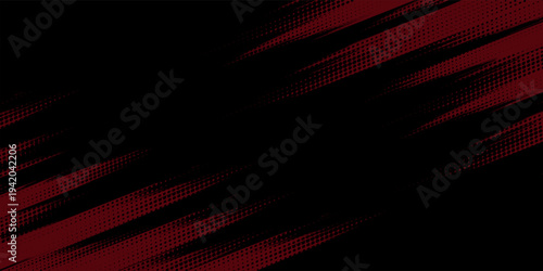 Abstract dark red speed light tail on black background. modern vector