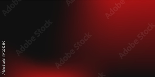 Blank abstract black banner with red strokes with soft gradations  red gradients with rough noise texture simple abstract