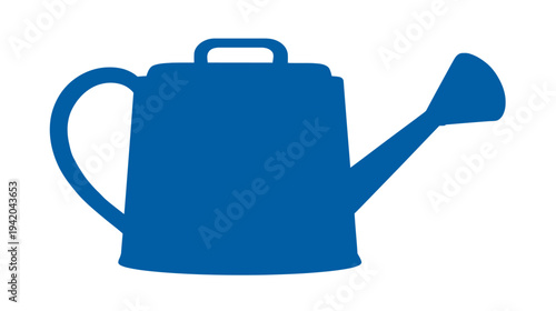 A vibrant blue watering can icon, rendered in a simple graphic style on a white background