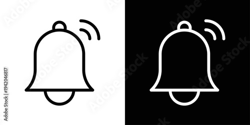 Notification icon in solid fill style representing alerts and updates. Commonly used in apps and websites to indicate new messages, reminders announcements or system notifications for users
