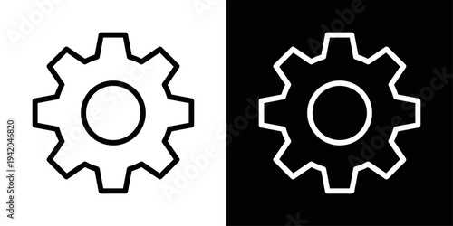 Settings icon in solid fill style featuring a gear symbol. Commonly used in apps and websites to represent configuration, preferences, and system controls where users can customize options and manage 