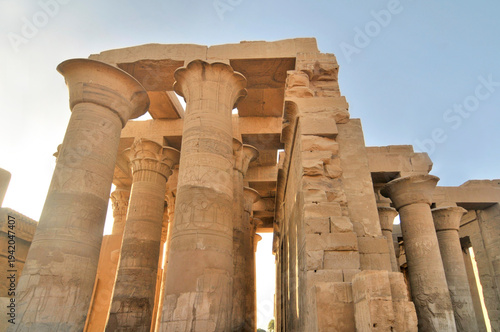 Slika na platnu The Temple of Kom Ombo  in the town of Kom Ombo in Aswan Governorate  constructe