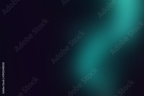 Deep dark background featuring a glowing teal light wave.