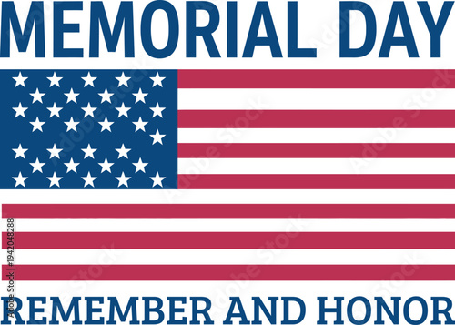 Memorial day tribute honoring fallen heroes and american patriots