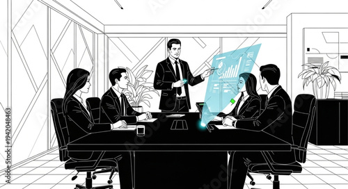 business meeting in the office