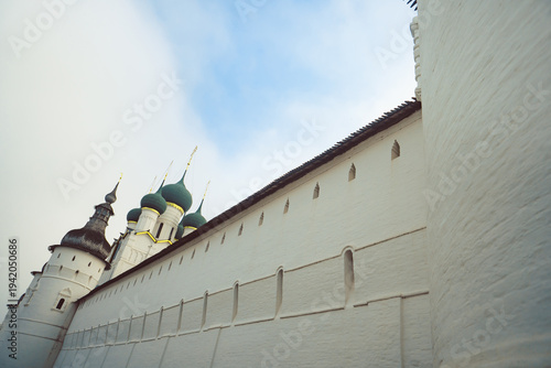 Ancient Orthodox white stone Cathedral