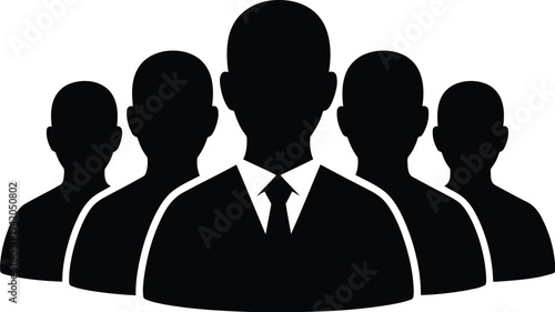 A group of business people standing together