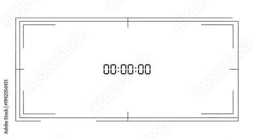 Modern digital timer display with clean minimalist design
