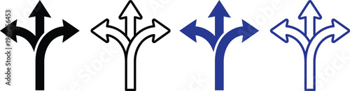 Collection of four distinct arrows with unique designs and colors