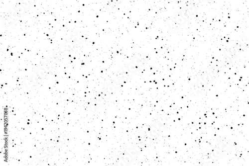 Numerous small dark specks form a gritty overlay pattern against a bright empty backdrop