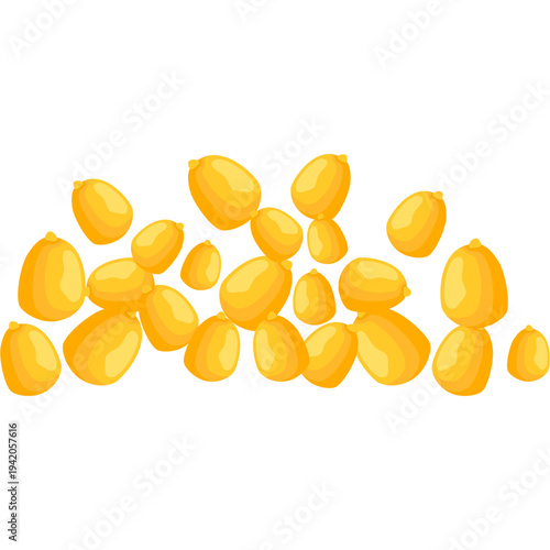Pile of Corn kernels