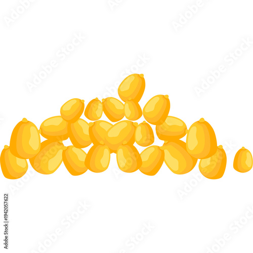 Pile of Corn kernels