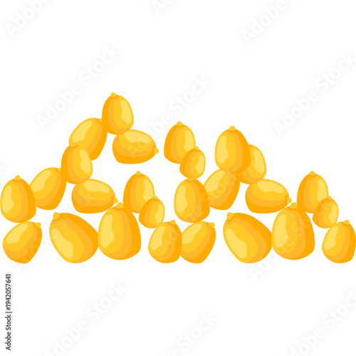 Pile of Corn kernels