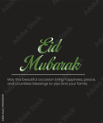 Eid al Fitr wishing logo, Eid- Ul- Fitr Mubarak Logo, Eid Mubarak Icon Trendy Vector