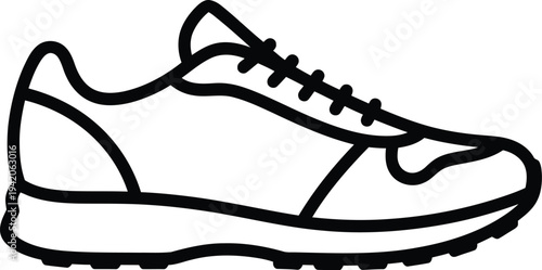 hand drawn illustration of a shoe
