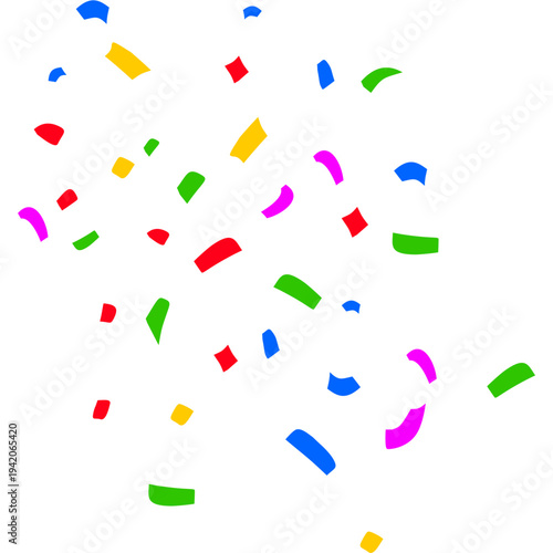 April Fools Colorful Confetti Falling