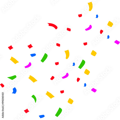 April Fools Colorful Confetti Falling