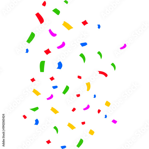 April Fools Colorful Confetti Falling
