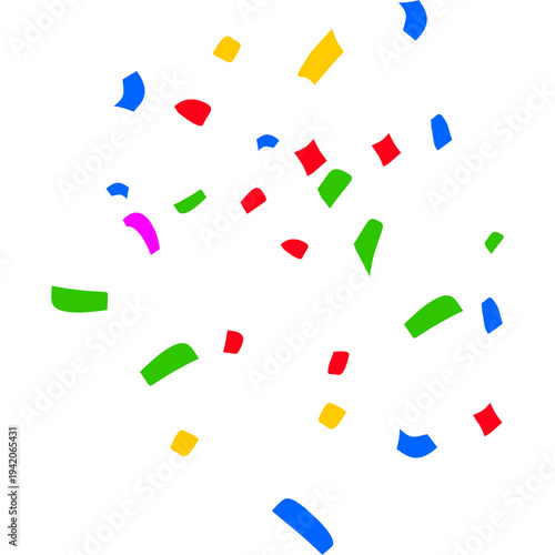 April Fools Colorful Confetti Falling
